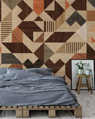 The Marquetry Quilt Geometric Wallpaper