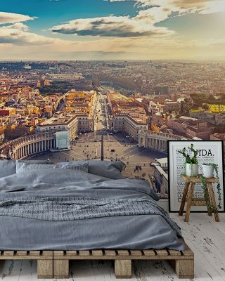 View of Rome Historical Scenic Wallpaper