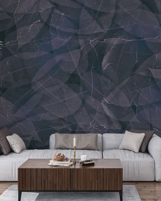 Acid Leaves Wallpaper Mural