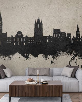 Angers France Skyline Concrete Wallpaper