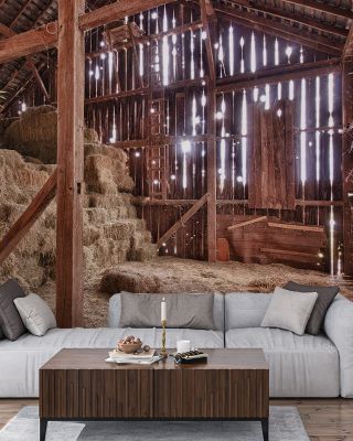Barn Beams Wallpaper