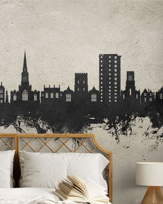 Bedford England Skyline Concrete Wallpaper