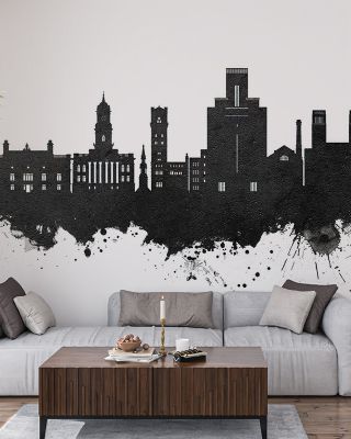 Birkehead England Skyline Black & White