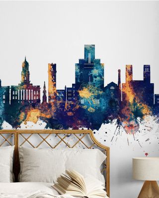 Birkehead England Skyline Blue & Bronze
