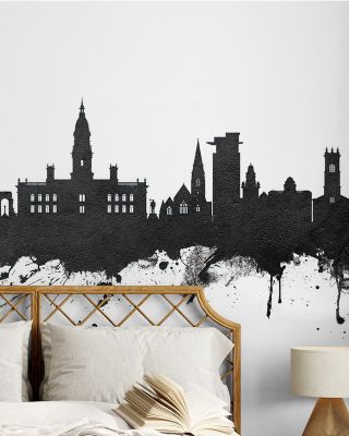 Bolton England Skyline Black & White