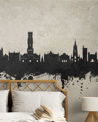 Bruges Belgium Skyline Concrete