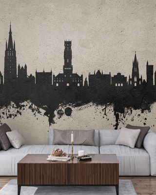 Bruges Belgium Skyline Concrete