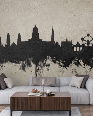 Brussels Belgium Skyline Concrete