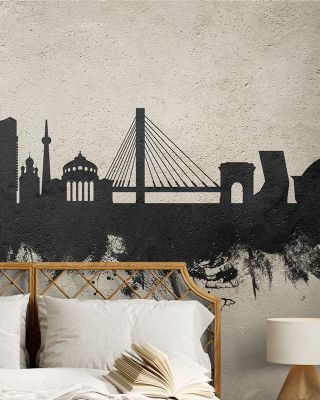 Bucharest Romania Skyline Concrete