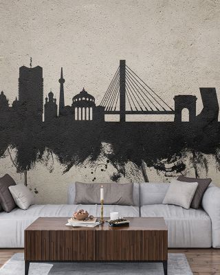 Bucharest Romania Skyline Concrete