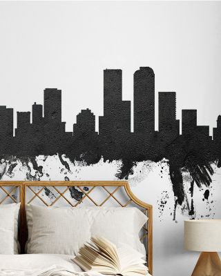 Denver Skyline Black & White