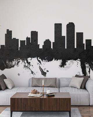 Denver Skyline Black & White