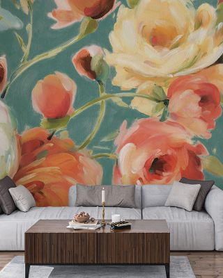 Florabundance I Autumn Teal