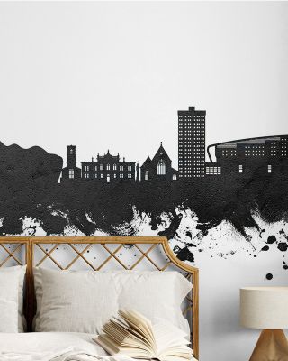 Gateshead England Skyline Black & White