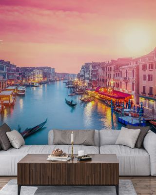 Grand Canal Sunset Pink