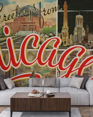 Greetings From Chicago - Screenprint