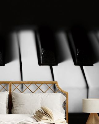Keys Melody in Rustic Charm Wallpaper