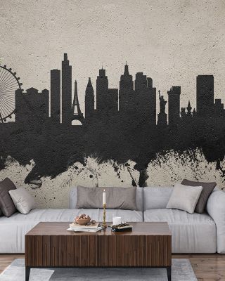 Las Vegas Nevada Skyline Concrete Wallpaper