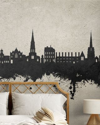 Lichfield England Skyline Concrete Wallpaper