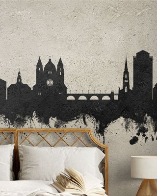 Maastricht The Netherlands Skyline Concrete Wallpaper