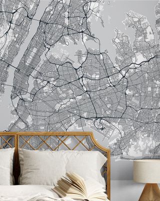 Map of New York City Wallpaper