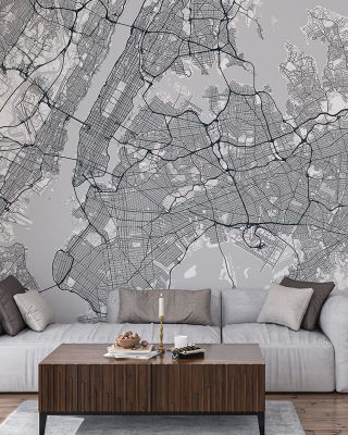 Map of New York City Wallpaper