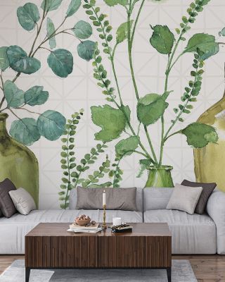 Mixed Greens L Wallpaper