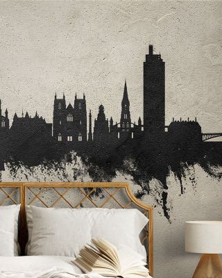 Nantes France Skyline Concrete Wallpaper