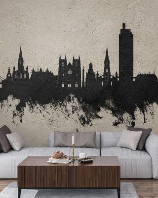 Nantes France Skyline Concrete Wallpaper