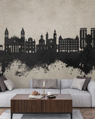 Pamplona Spain Skyline Concrete Wallpaper