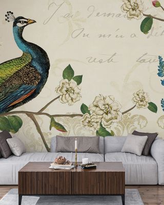 Peacock Arbor I Wallpaper
