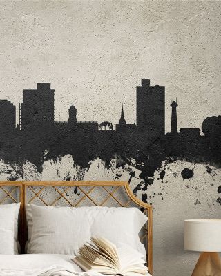 Port Elizabeth South Africa Skyline Concrete Wallpaper