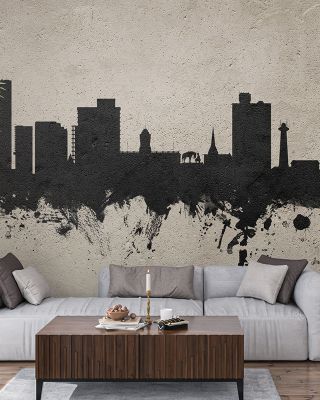 Port Elizabeth South Africa Skyline Concrete Wallpaper