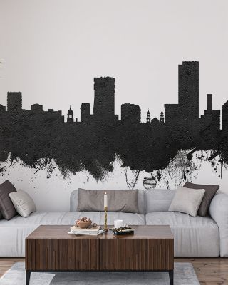 Pretoria South Africa Skyline Black & White Wallpaper