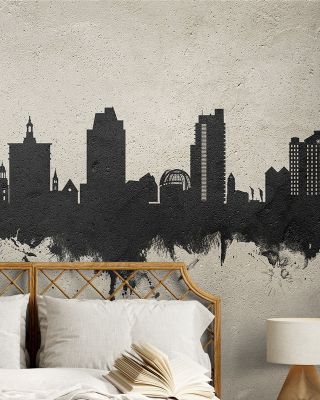 San Jose California Skyline Concrete Wallpaper
