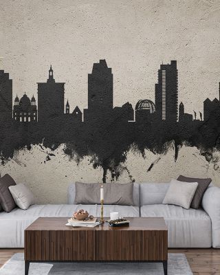 San Jose California Skyline Concrete Wallpaper