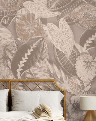 Secret Leaves Botanical Wallpaper Mural