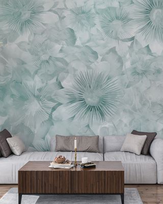 Vibrant Smiling Flowers Wallpaper Mural