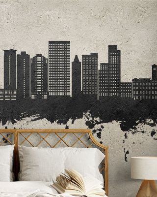 Tacoma Washington Skyline Concrete Wallpaper
