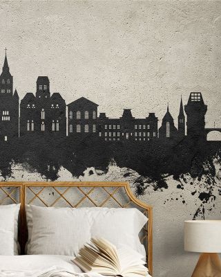Trier Germany Skyline Concrete Wallpaper