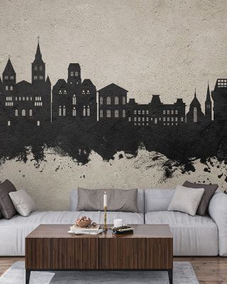 Trier Germany Skyline Concrete Wallpaper