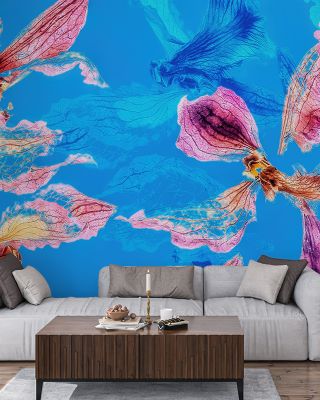 Windblown Blue Wallpaper