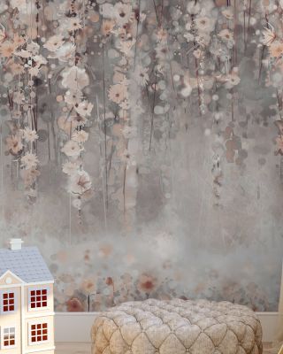 Wisteria Beige Wallpaper