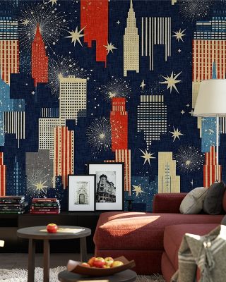 4th of July City Celebration Wallpaper