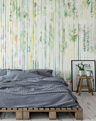 Charming Garden Summer Floral Wallpaper