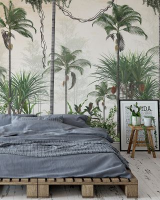 Coconut Grove Tropical Wallpaper
