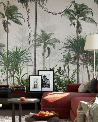 Coconut Grove Tropical Wallpaper