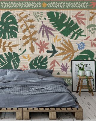 Desert Flair Green Southwestern Wallpaper
