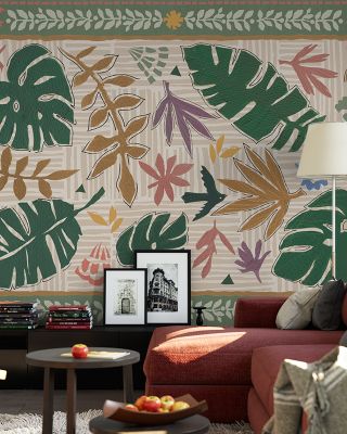 Desert Flair Green Southwestern Wallpaper
