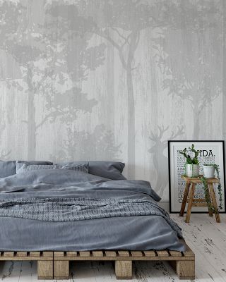 Dirty Deer Rustic Wallpaper